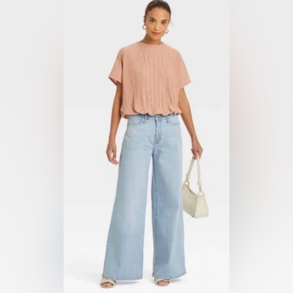 A New Day Light Blue Wide-Leg Jeans